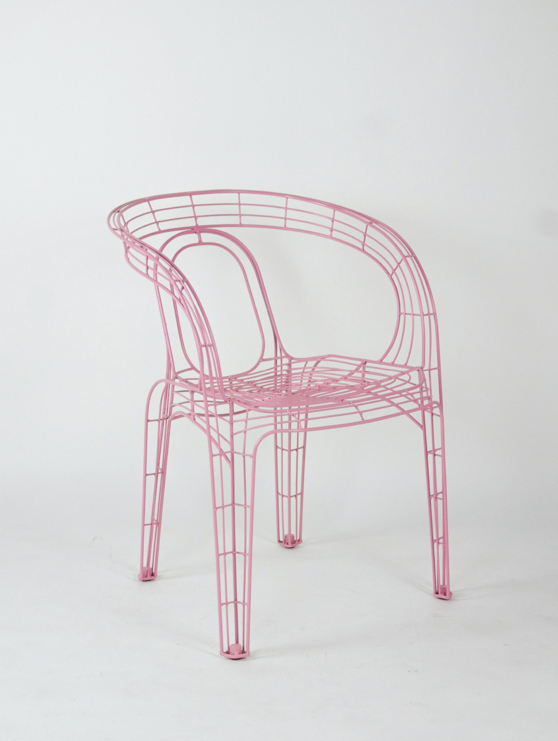 Pamela Wire Chair - Baby Pink-01