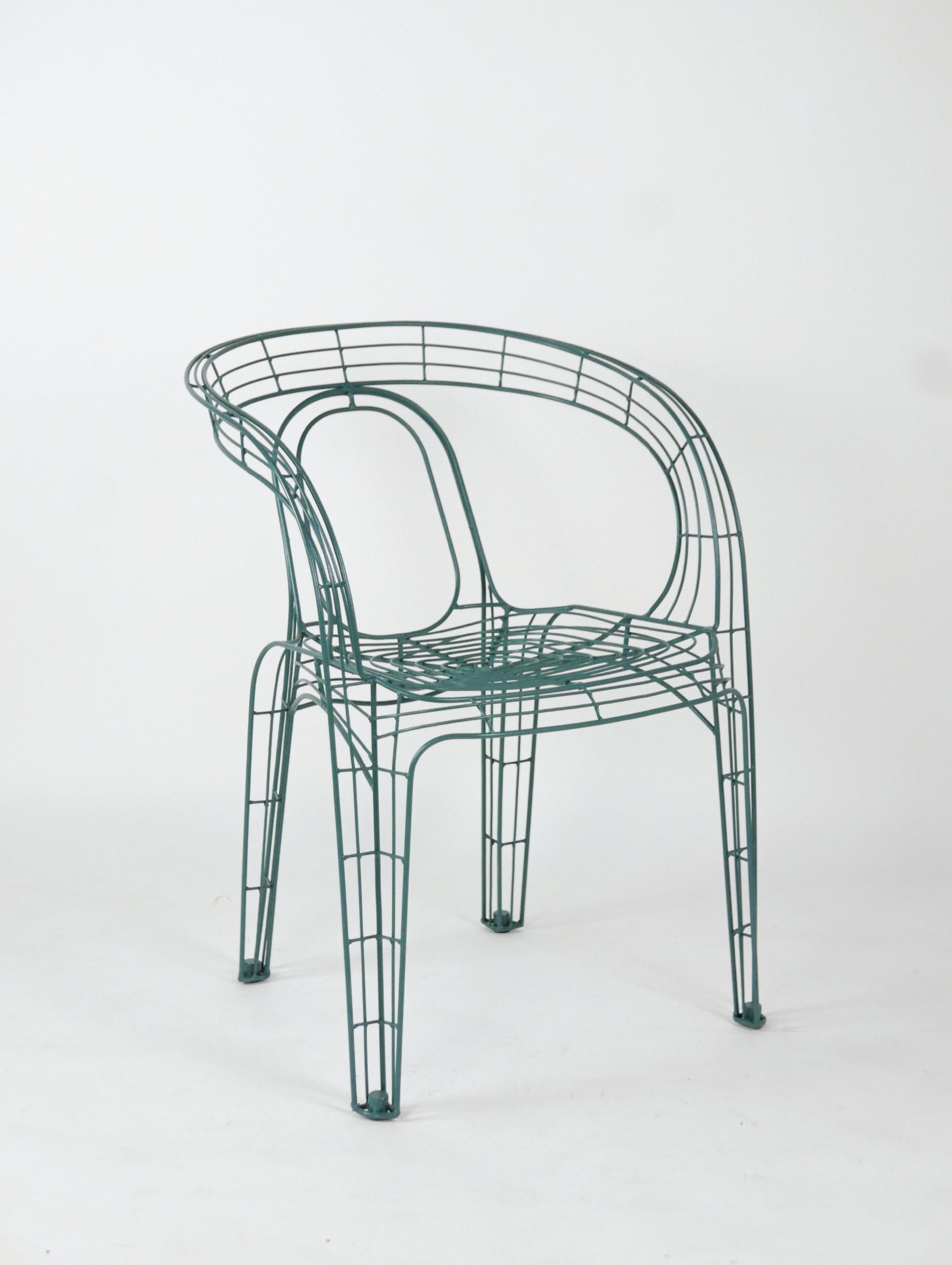 Pamela Wire Chair - Blue Gray-01