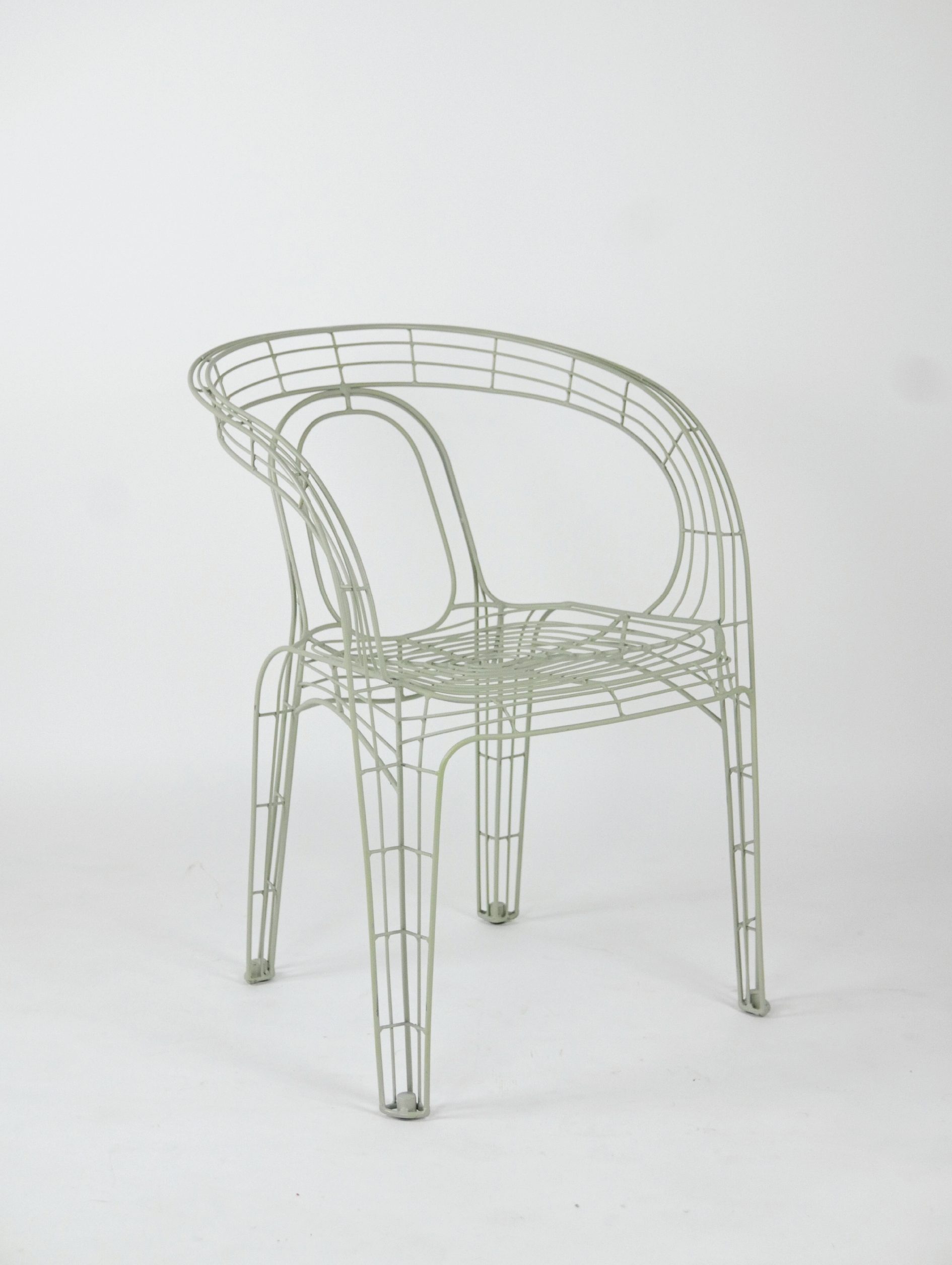 Pamela Wire Chair - Brass Beige-01