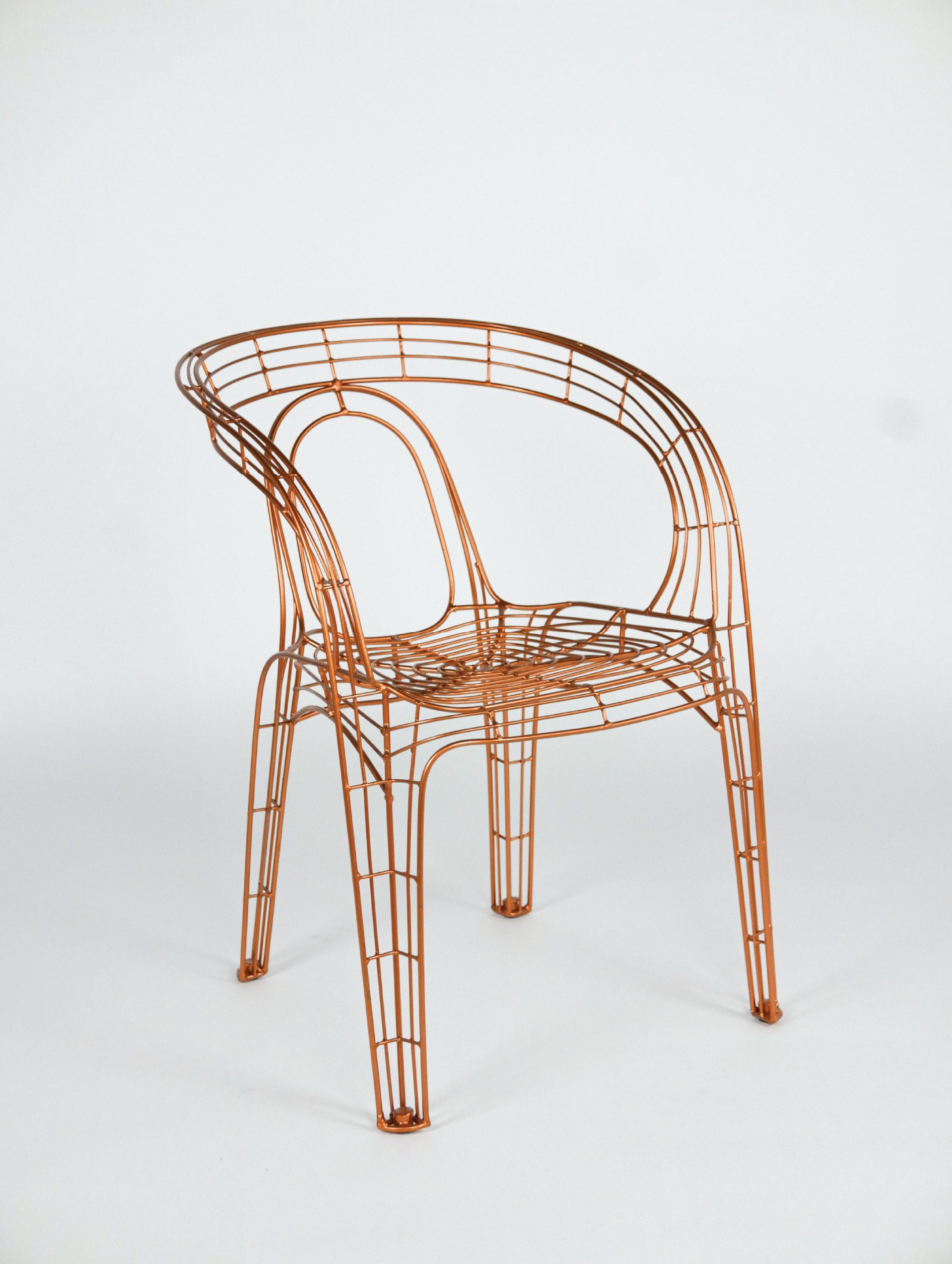 Pamela Wire Chair - Copper-01