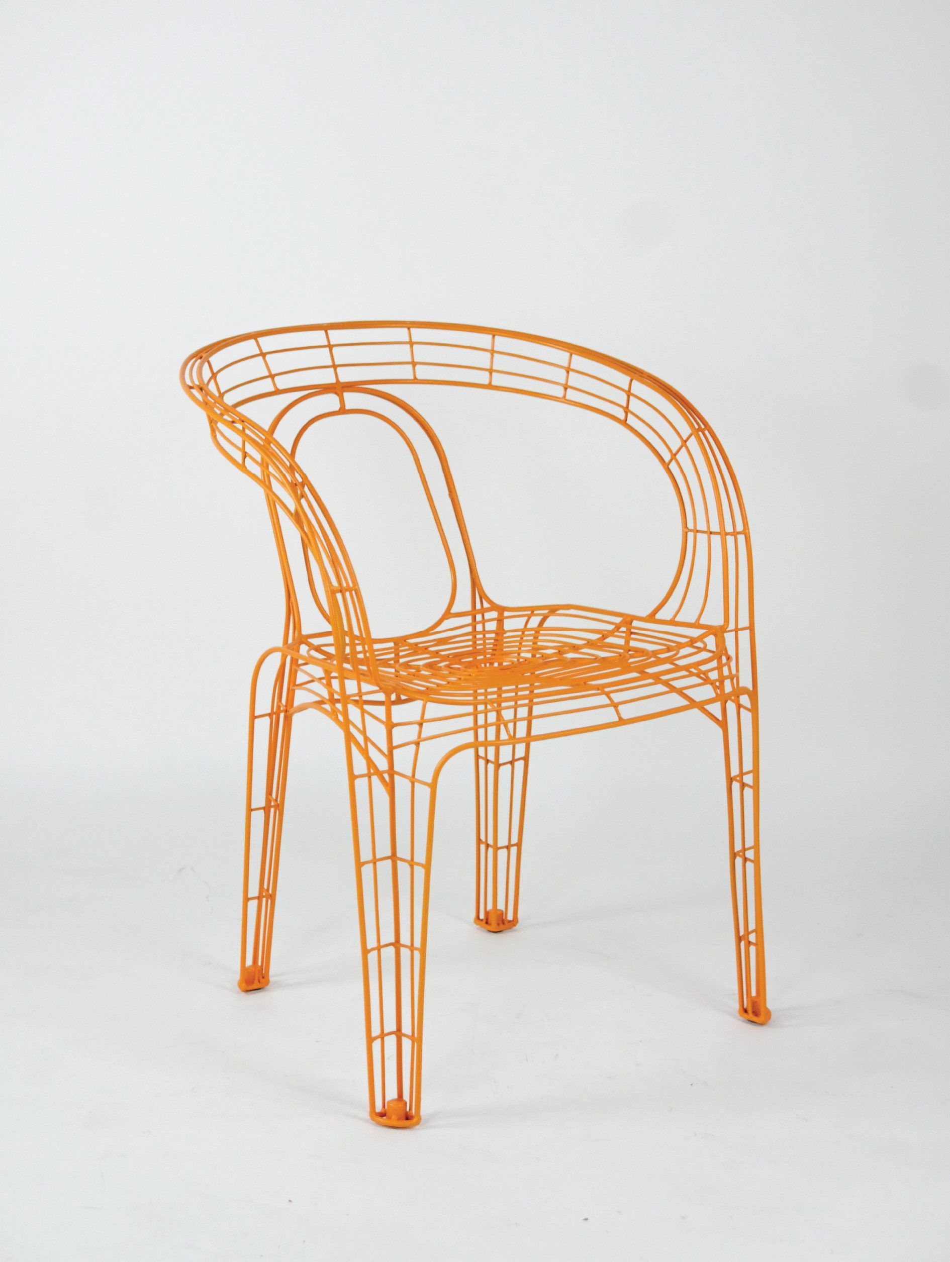 Pamela Wire Chair - Golden Yellow-01