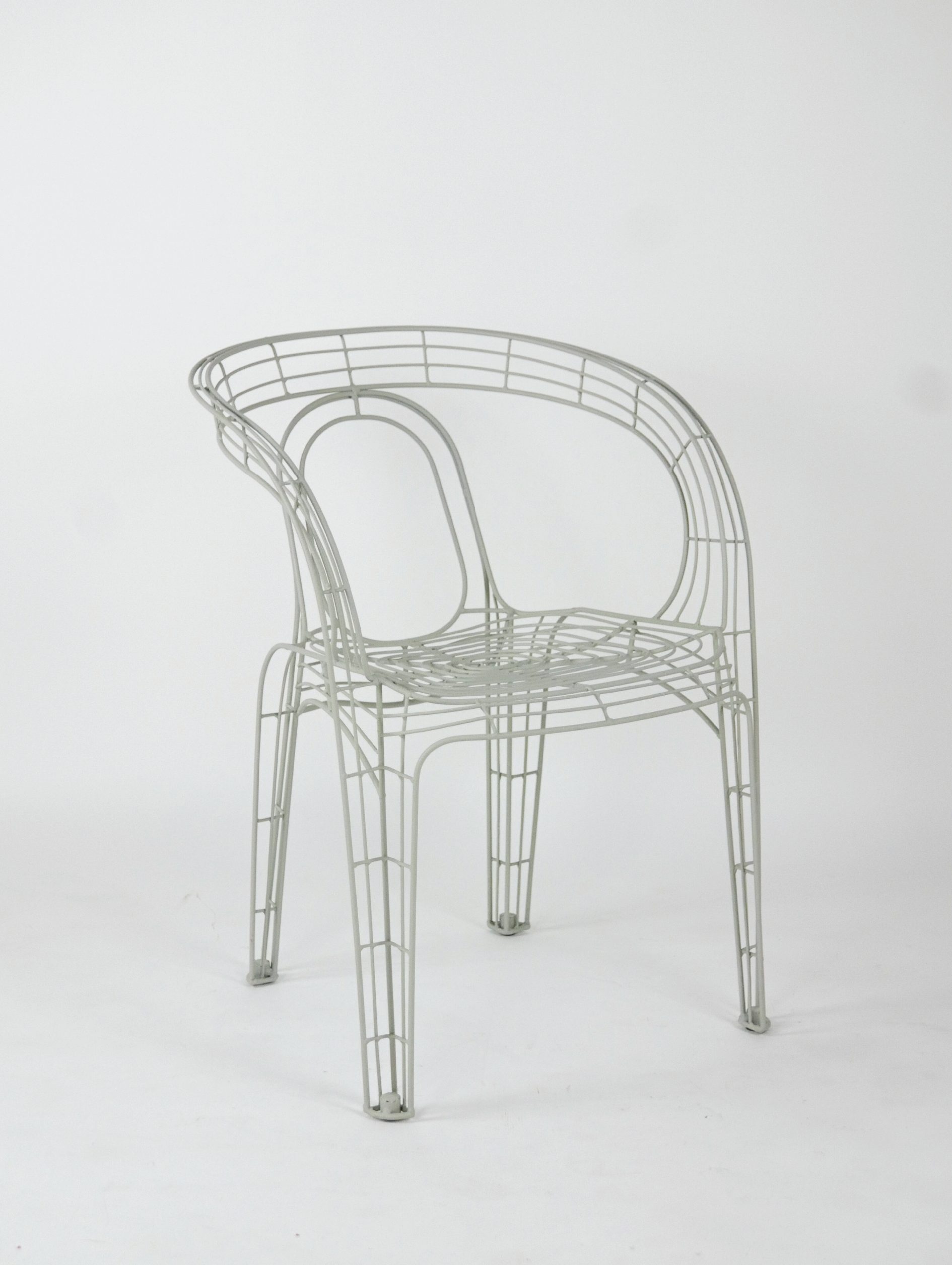 Pamela Wire Chair - Ivory-01