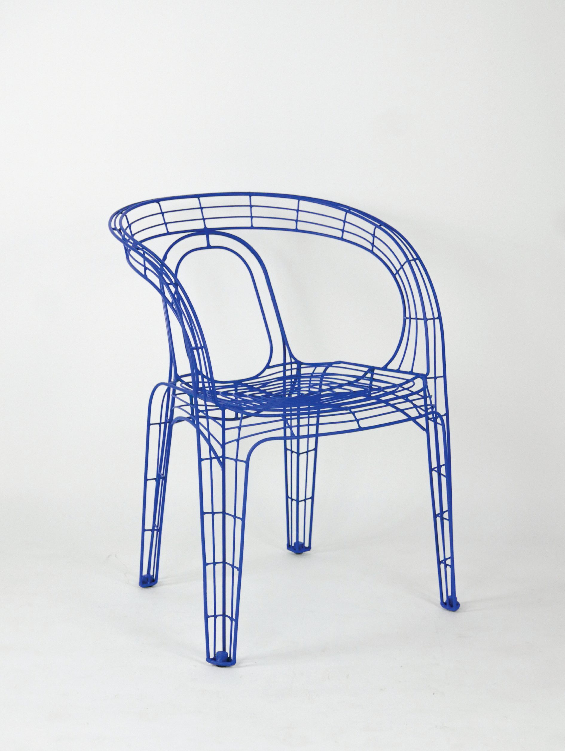 Pamela Wire Chair - Marine Blue-01