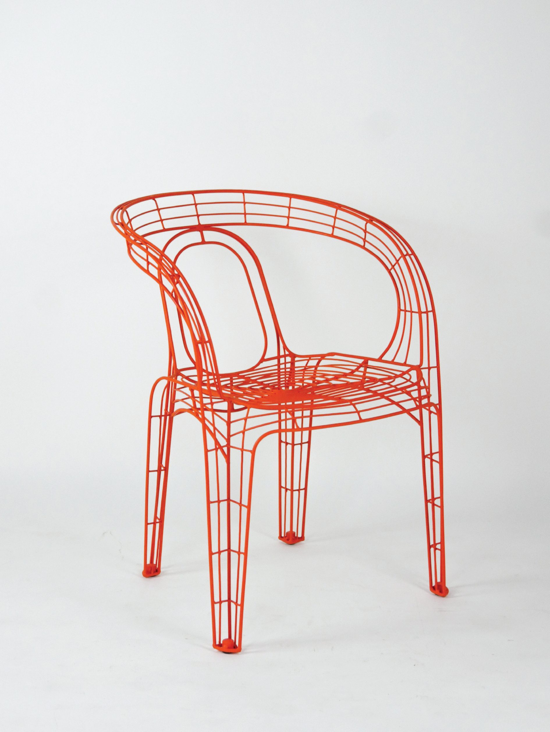 Pamela Wire Chair - Traffic Orange-01