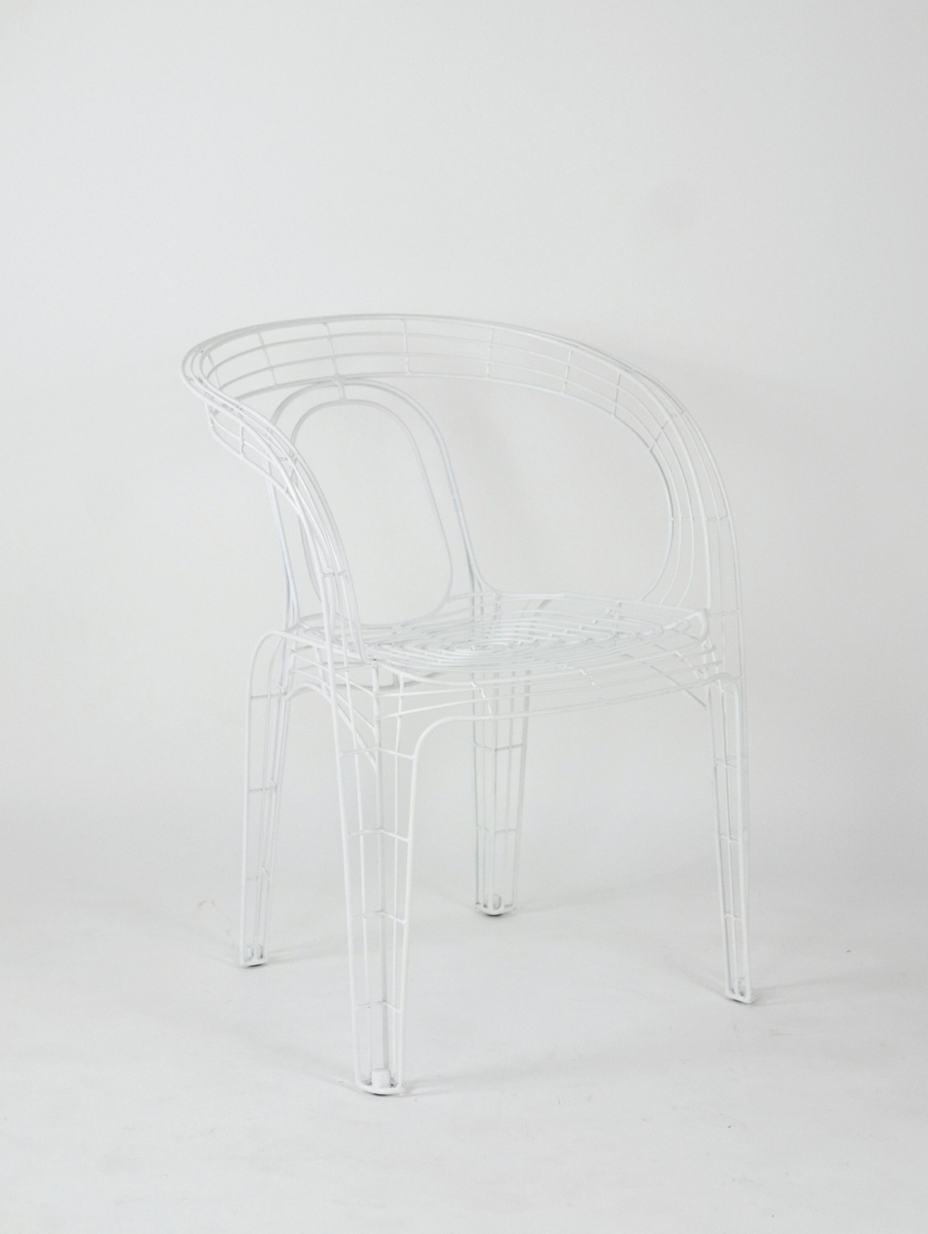 Pamela Wire Chair - White-01