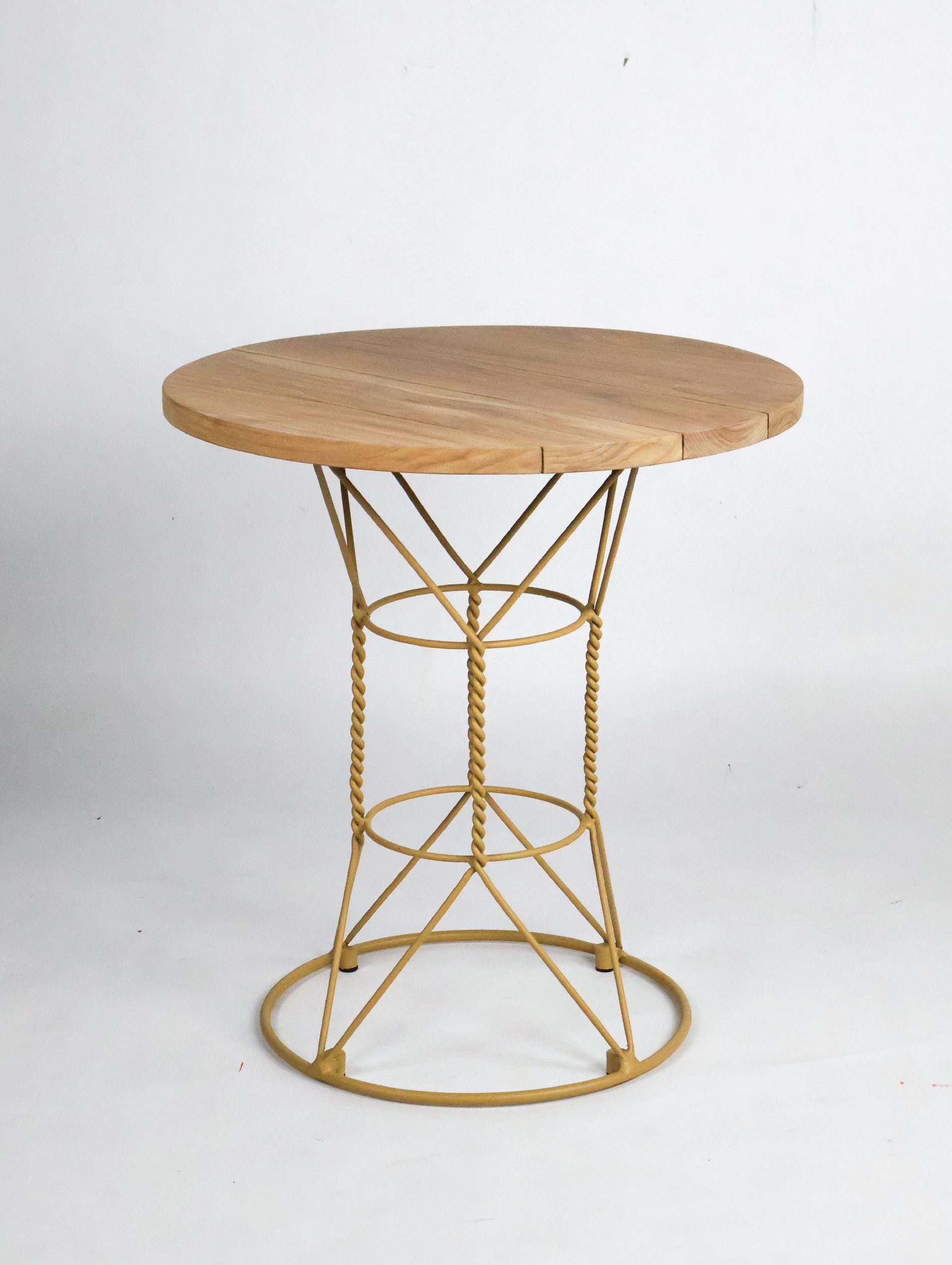 Ritorto Side Table - Golden Brown, Natural-01